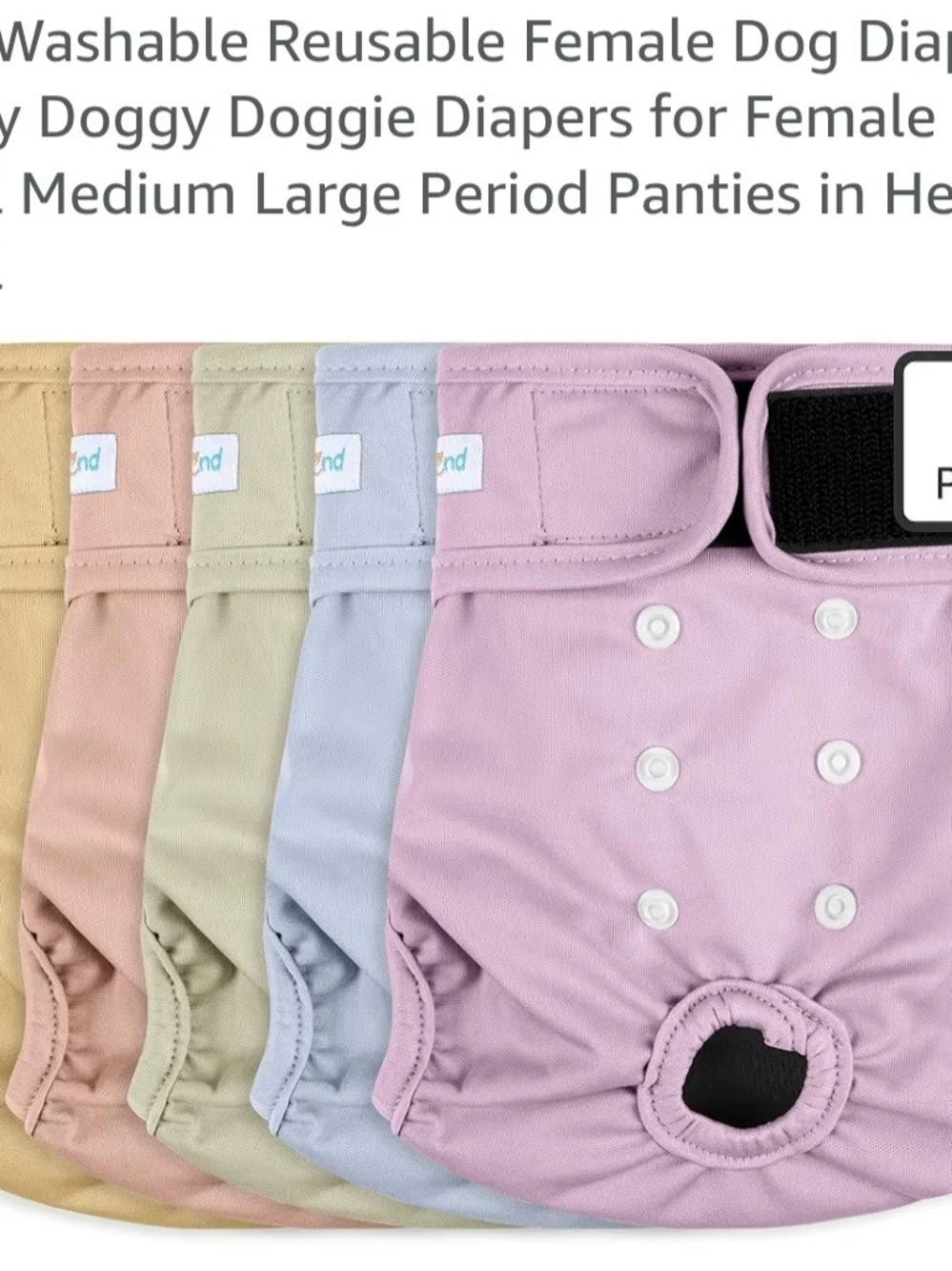 Set Of 5 Dog Housebreaking Training Pants Size S